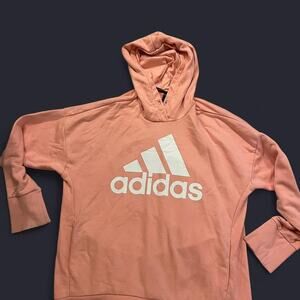 Large pink adidas hoodie